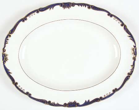 Admiral Cobalt Blue 13" Oval Serving Platter