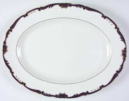 Admiral Cobalt Blue 15" Oval Serving Platter