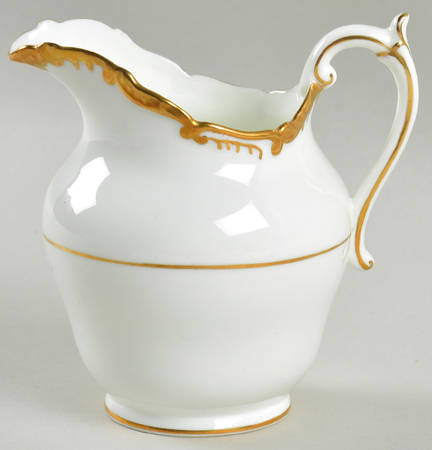 Admiral White and Gold Mini Creamer