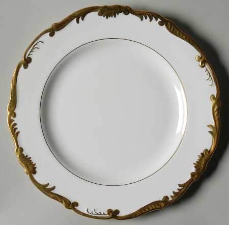 Admiral White and Gold Luncheon Plate