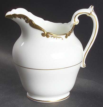 Admiral White and Gold Creamer