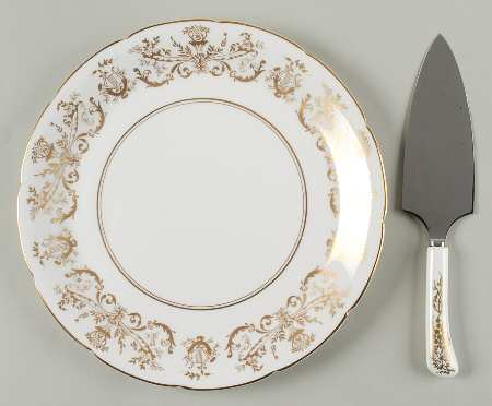 Allegro Cake Plate and Server (Boxed Set)