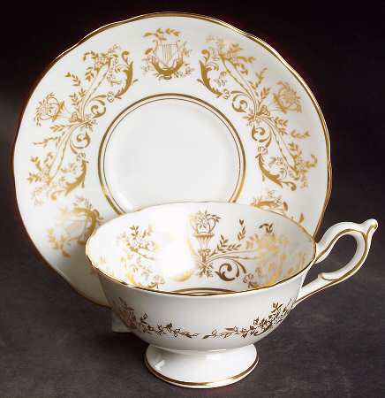 Allegro Footed Cup & Saucer Set