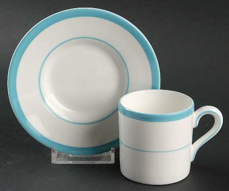 Amalfi Flat Demitasse Cup & Saucer Set