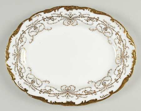 Anniversary White 11" Oval Serving Platter