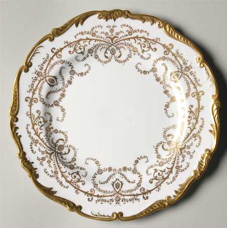 Anniversary White Luncheon Plate