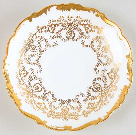 Anniversary White Saucer for Footed Cup