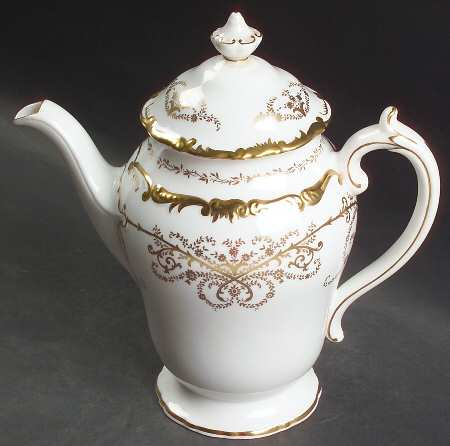 Anniversary White Coffee Pot & Lid