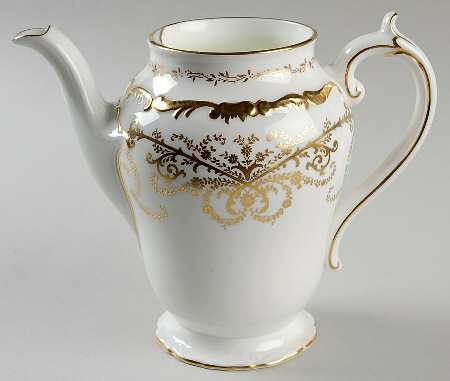 Anniversary White Small Coffee Pot No Lid