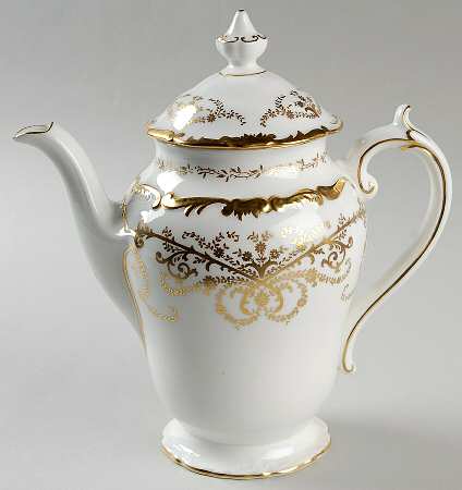 Anniversary White Small Coffee Pot & Lid
