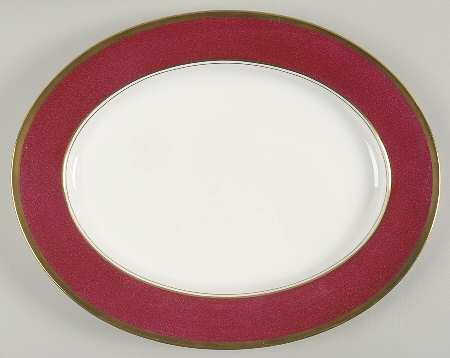 Athlone Marone (Ruby) 14" Oval Serving Platter