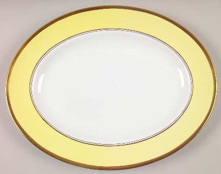 Athlone Yellow 14" Oval Serving Platter