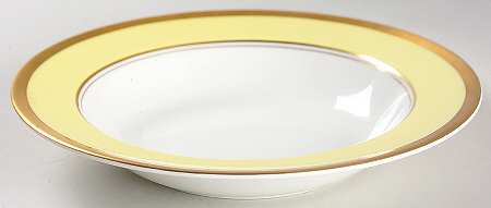 Athlone Yellow Rim Soup Bowl
