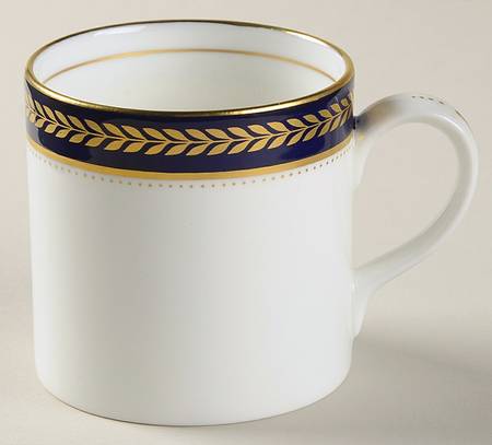 Blue Wheat Flat Demitasse Cup