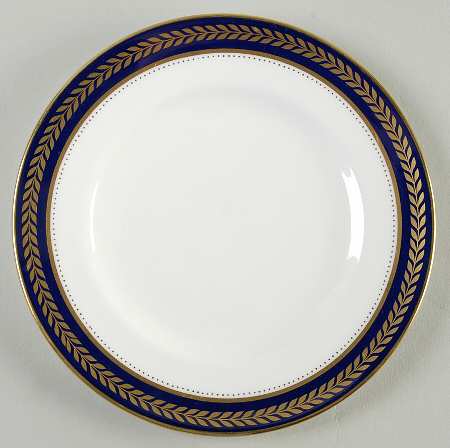 Blue Wheat Bread & Butter Plate