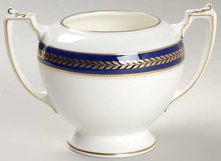 Blue Wheat Sugar Bowl No Lid