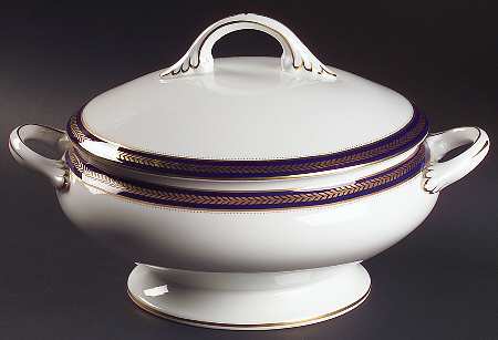Blue Wheat Tureen &  Lid
