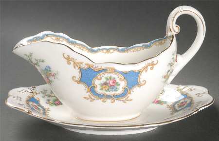 Broadway Blue Gravy Boat & Underplate