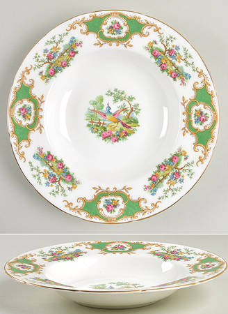 Broadway Green (Scalloped) by Coalport