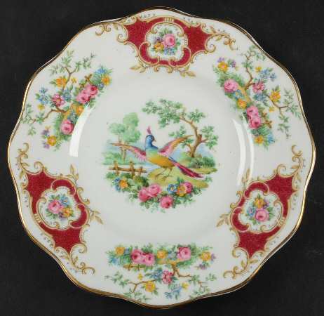 Broadway Marooon (Scalloped) Bread & Butter Plate
