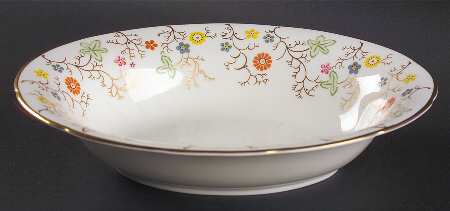 Brookdale  9" Oval Vegetable Bowl