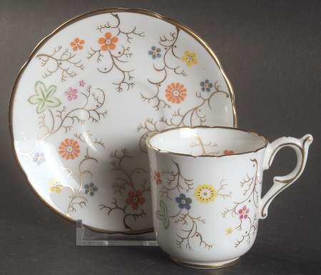Brookdale  Flat Demitasse Cup & Saucer Set