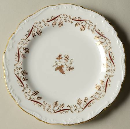 Burgundy Bread & Butter Plate