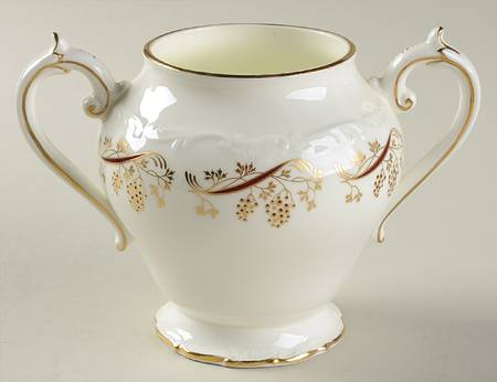 Burgundy Sugar Bowl No Lid