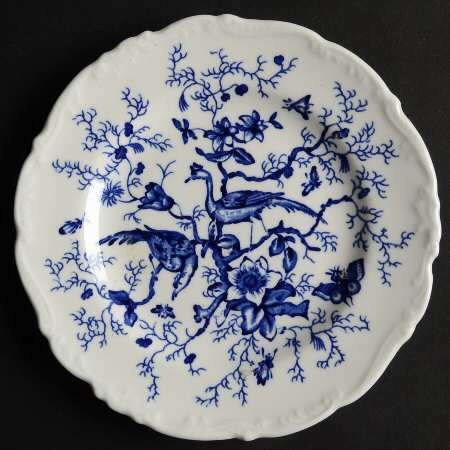 Cairo Blue on White (Raised Edge, No Trim) Bread & Butter Plate