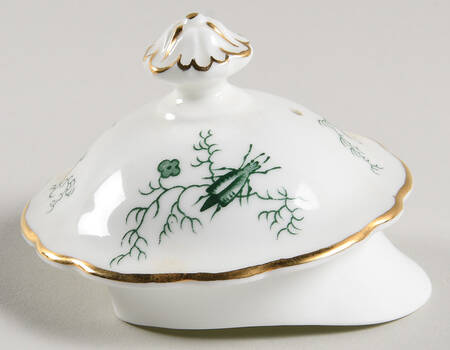 Cairo Green on White (Gold) Lid for Coffee Pot