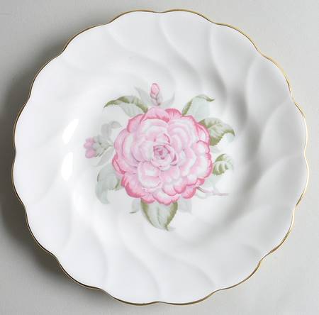Camellia (Gold Trim) Luncheon Plate