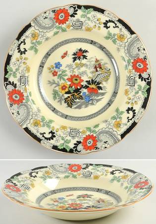 Canton (Cream) Large Rim Soup Bowl