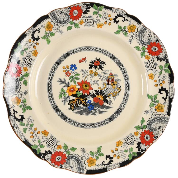 Canton (Cream) 13" Chop Plate (Round Platter)