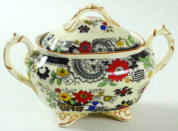 Canton (Cream) Sugar Bowl & Lid