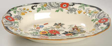 Canton (Cream) 9" Oval Vegetable Bowl