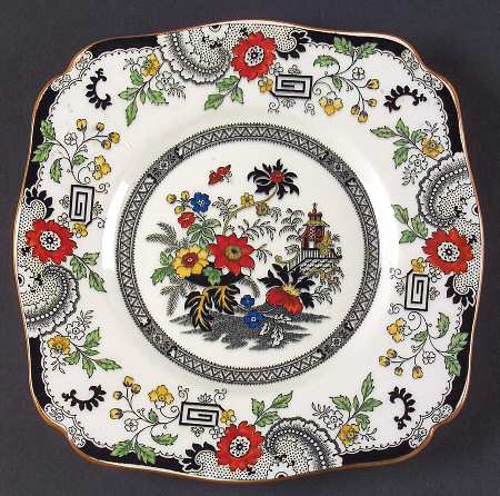 Canton (Cream) Square Luncheon Plate