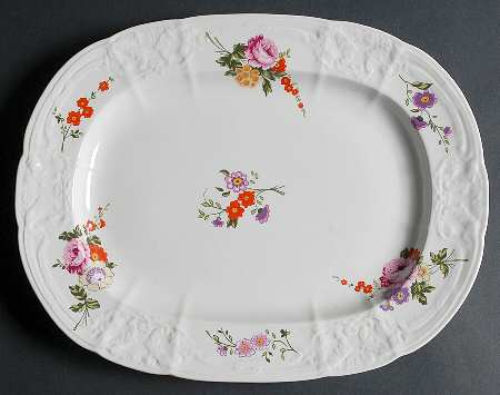 Caughley Sprays 13" Oval Serving Platter