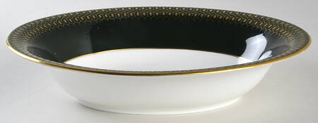 Chateau Green (Smooth Edge) 9" Oval Vegetable Bowl