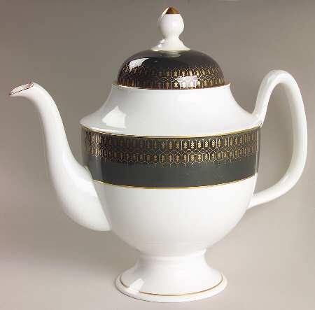 Chateau Green (Smooth Edge) Coffee Pot & Lid
