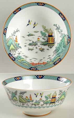 Chinese Willow 7" Salad Serving Bowl