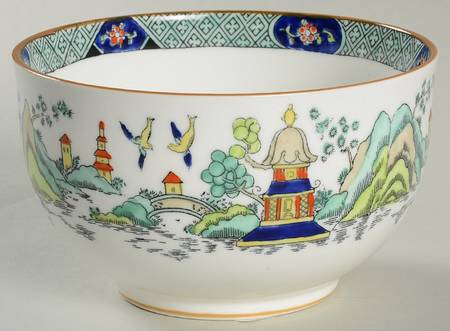 Chinese Willow Cranberry Bowl