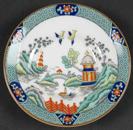 Chinese Willow Saucer for Demitasse Cup