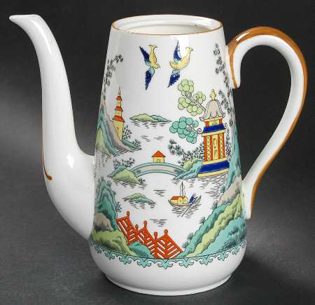 Chinese Willow Coffee Pot No Lid