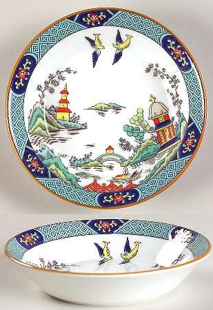 Chinese Willow Fruit/Dessert (Sauce) Bowl