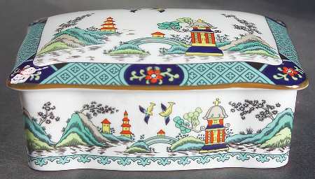 Chinese Willow Cigarette Box & Lid