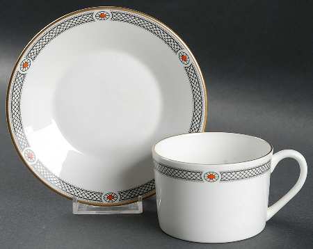 Copley Flat Cup & Saucer Set