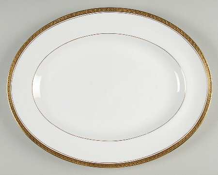 Elite Gold 13" Oval Serving Platter