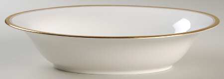 Elite Gold 9" Oval Vegetable Bowl