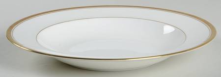 Elite Gold Large Rim Soup Bowl
