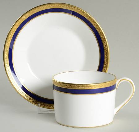 Elite Royale Flat Cup & Saucer Set
